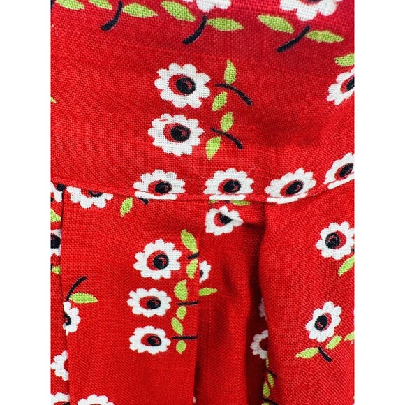 unbranded‎  A-Line Skirt Retro Floral 60s/70s  tinny flowers red size S - Picture 6 of 10